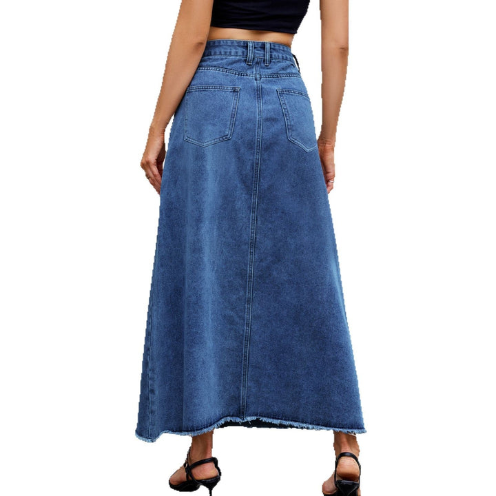 Madeline | High-Waist Maxi Denim Skirt