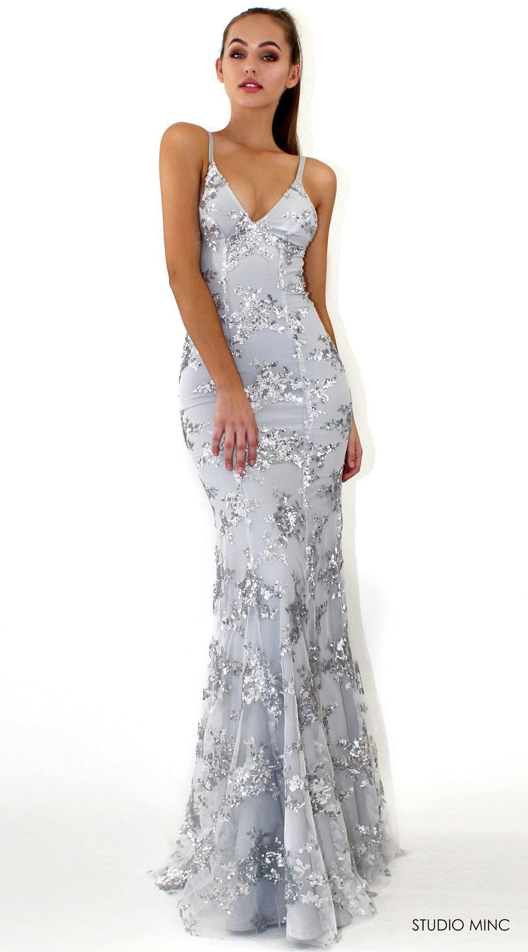 Bianca | Sparkling Slit Wedding Guest Dress