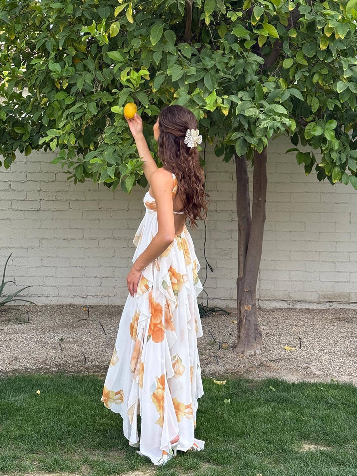 Gwen | Halter Maxi Wedding Guest Dress