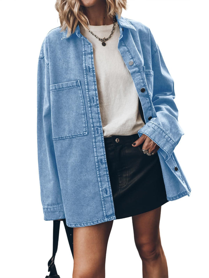 Grace | Oversized Denim Shirt Jacket