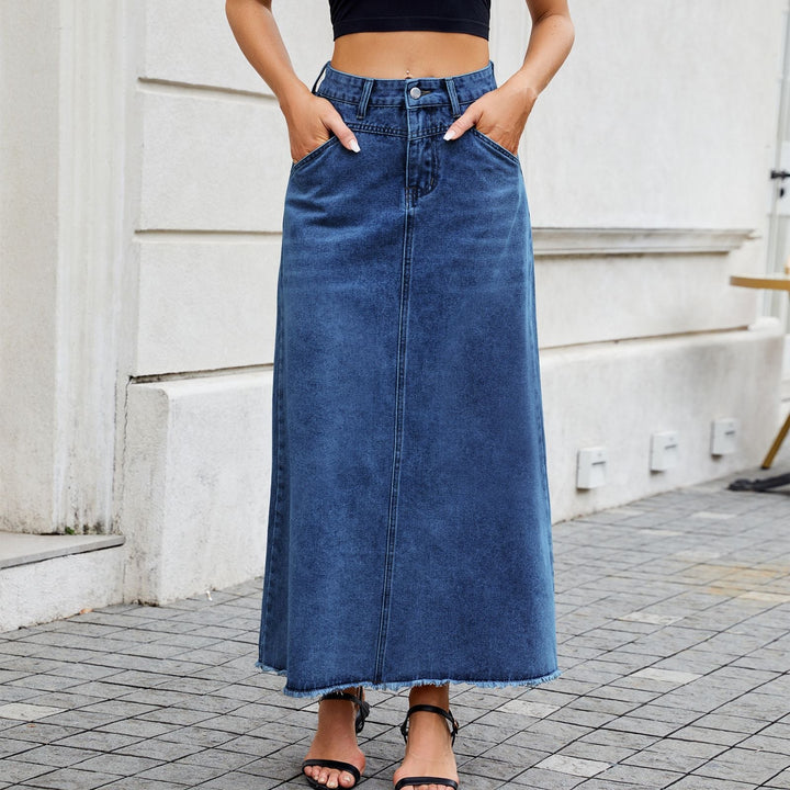 Madeline | High-Waist Maxi Denim Skirt