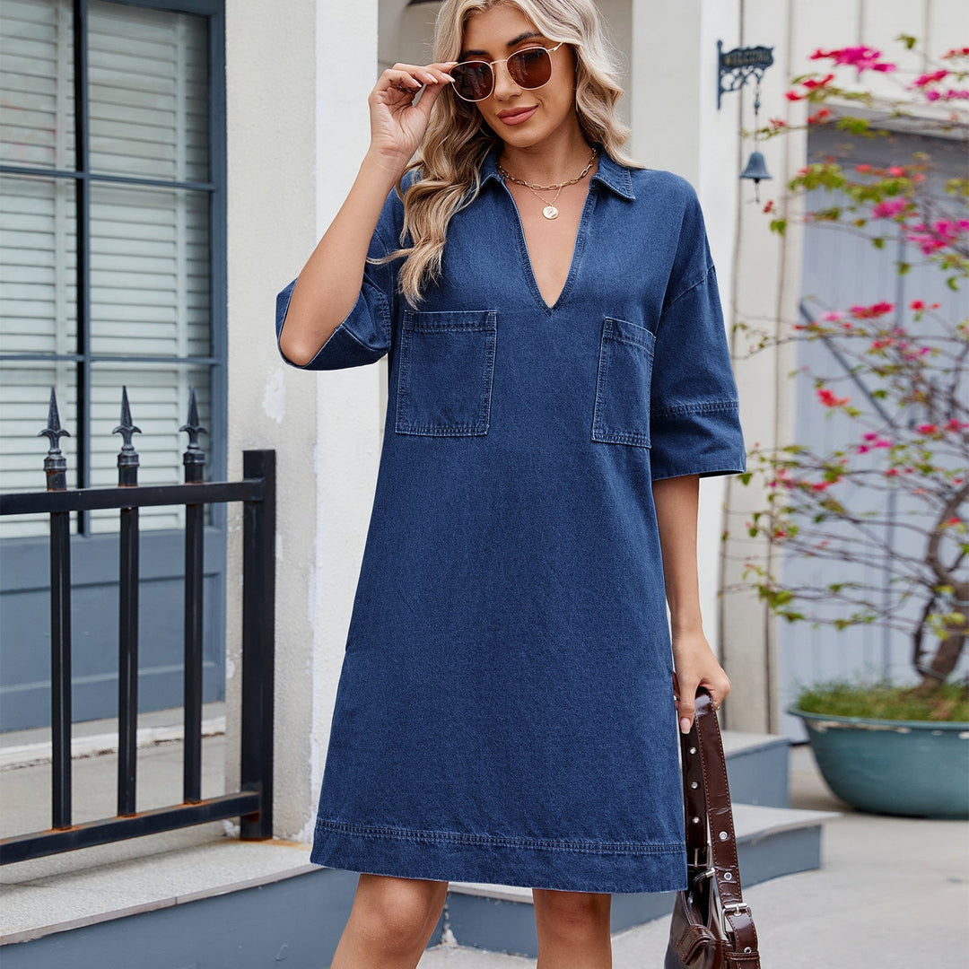 Hannah | Casual Fit Denim Shirt Dress