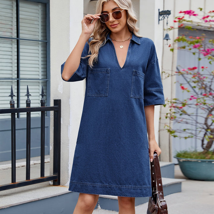 Hannah | Casual Fit Denim Shirt Dress