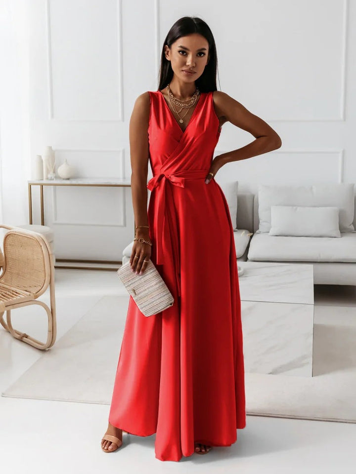 Anya | Envelope Maxi Wedding Guest Dress
