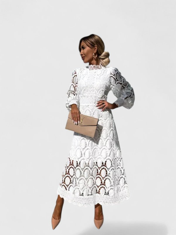 Kryzandra | Elegant Evening Midi Dress