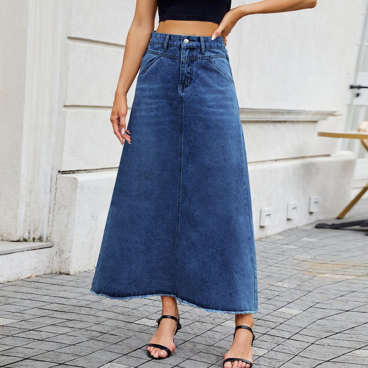 Madeline | High-Waist Maxi Denim Skirt