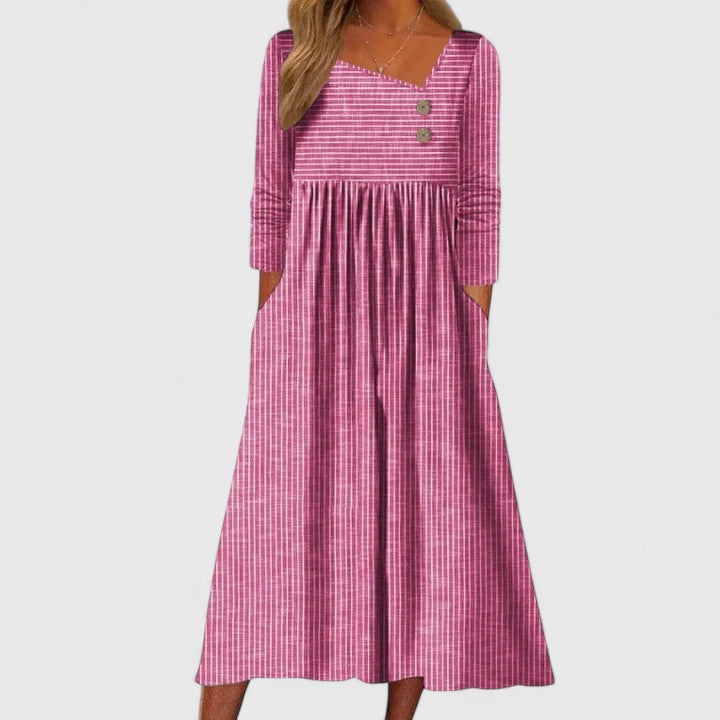 Cleomarie | Elegant Tailored Midi Dress