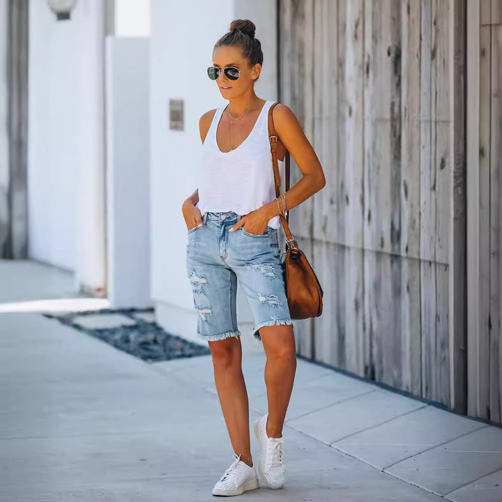 Lucy | Casual Denim Shorts