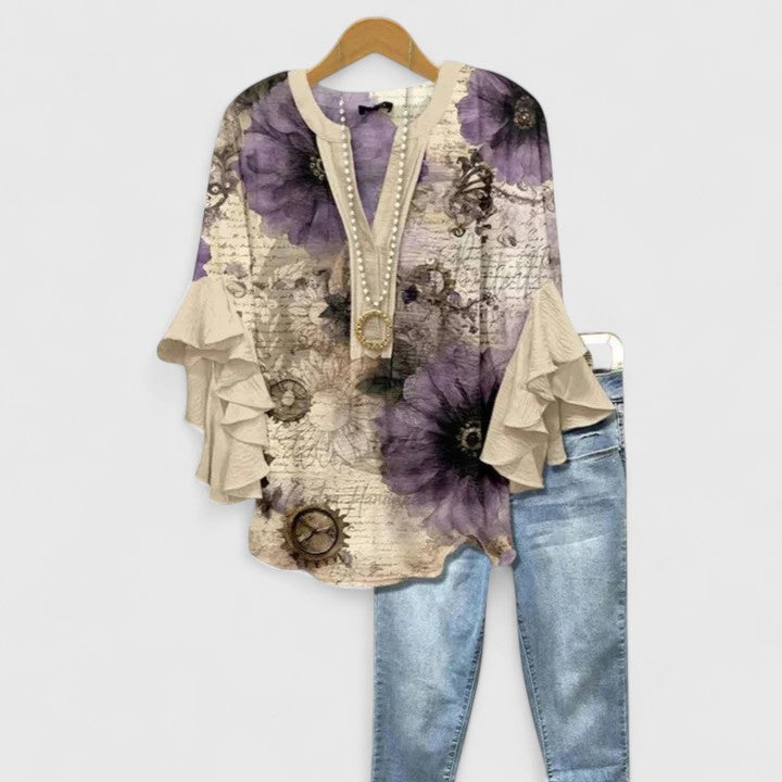 Taylisse | Sophisticated Printed Blouse