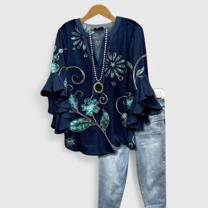 Taylisse | Sophisticated Printed Blouse