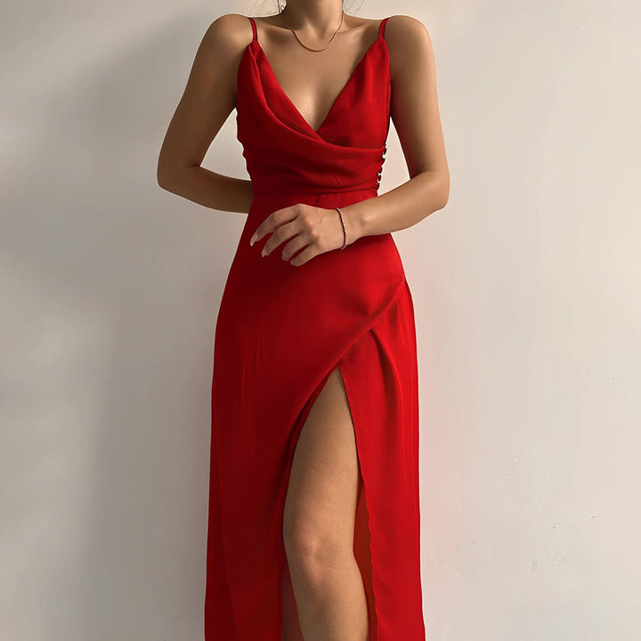 Kenza | Slit Party Wedding Guest Dress