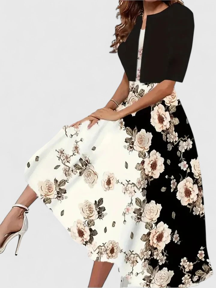 Chantal | Elegant Flowing Midi Dress