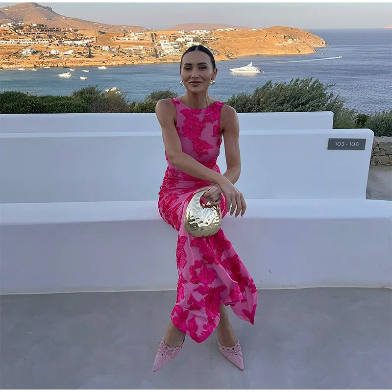 Lily | Floral Maxi Wedding Guest Dress