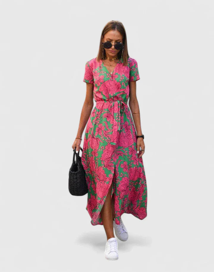Celymarae | Elegant Pink Party Dress