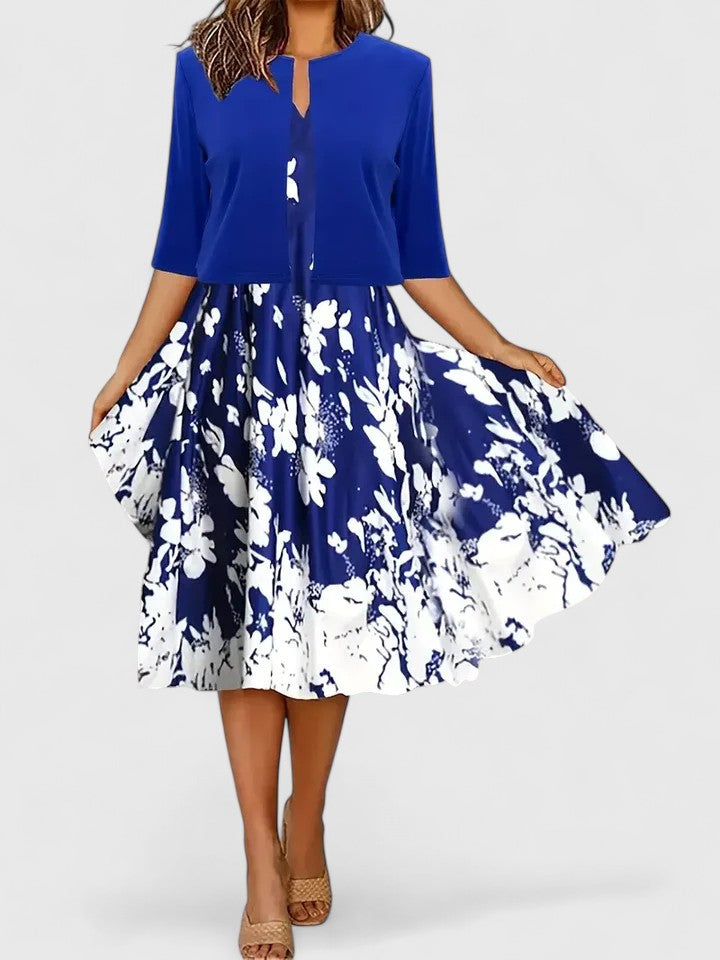 Chantal | Elegant Flowing Midi Dress