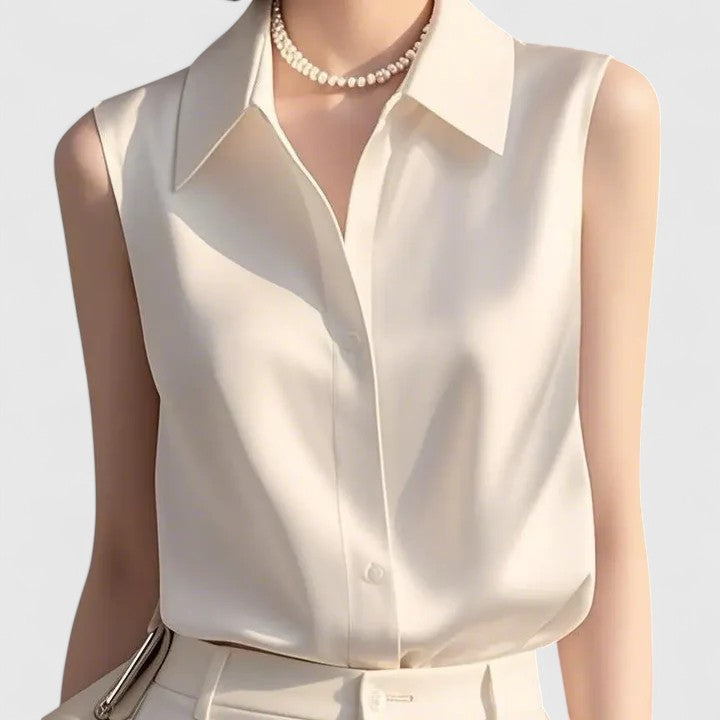 Lavinia | Sophisticated Satin Blouse