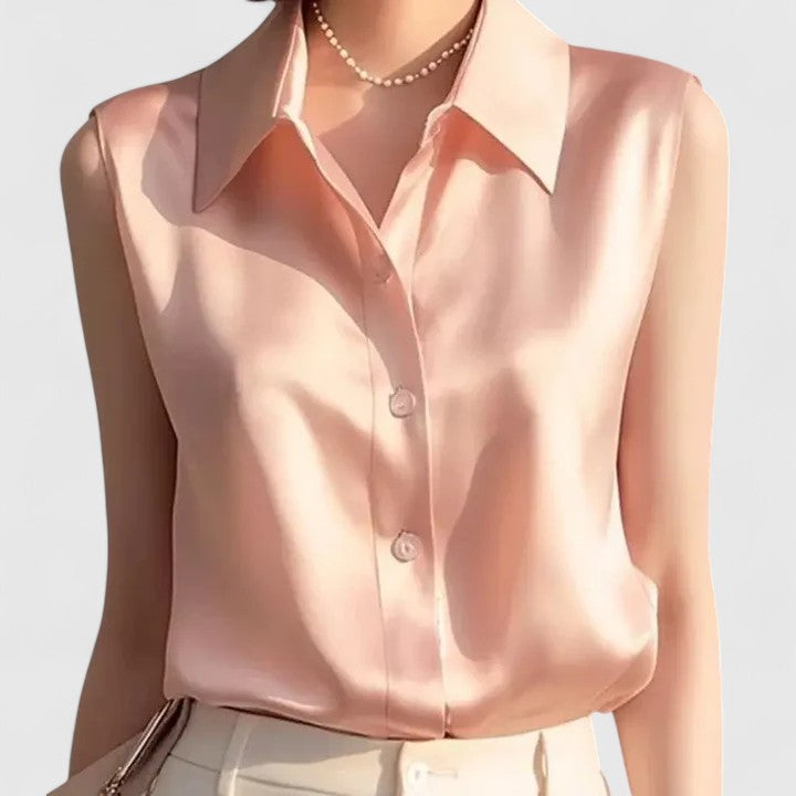 Lavinia | Sophisticated Satin Blouse