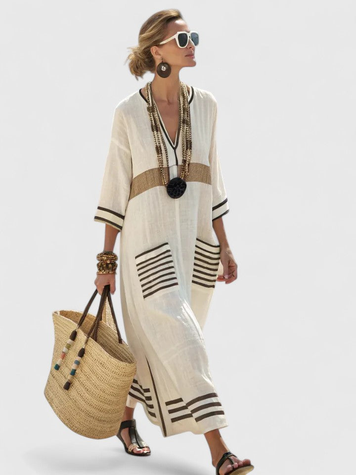 Kyvanna | Elegant Side-Slit Maxi Dress