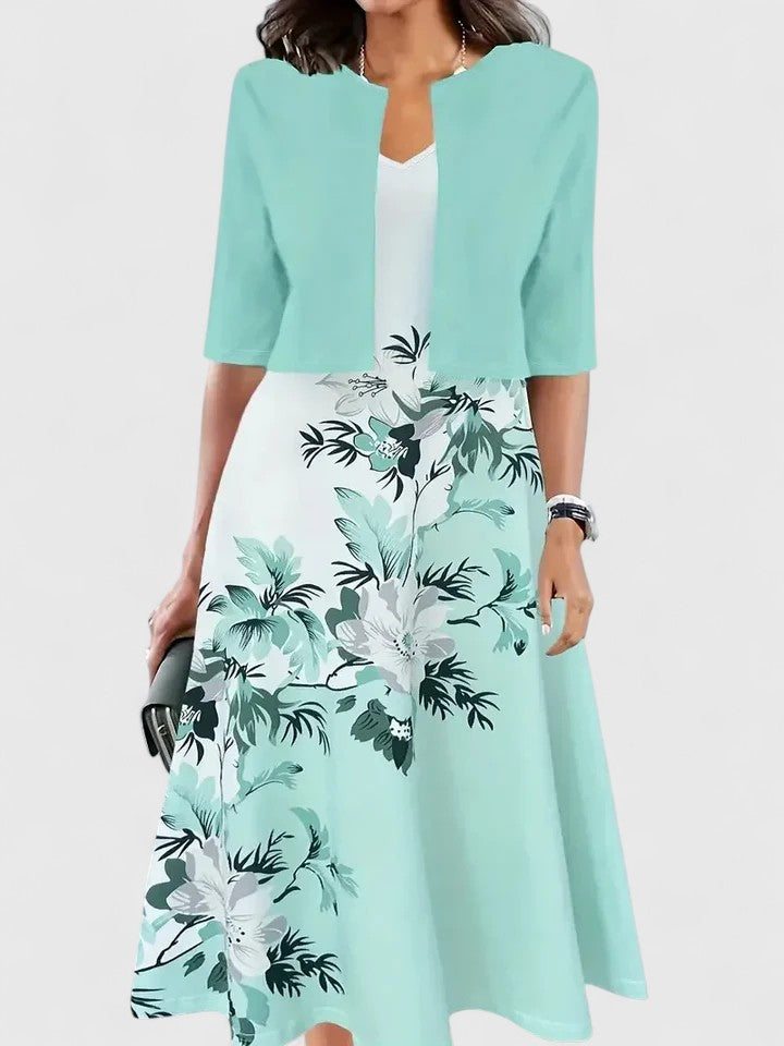 Chantal | Elegant Flowing Midi Dress