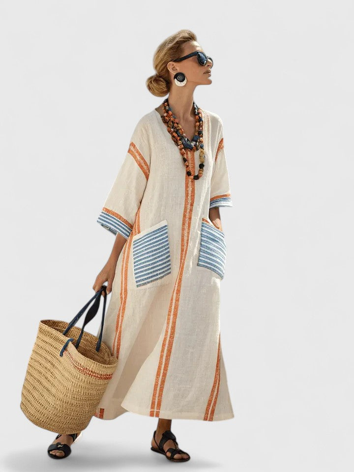 Kyvanna | Elegant Side-Slit Maxi Dress