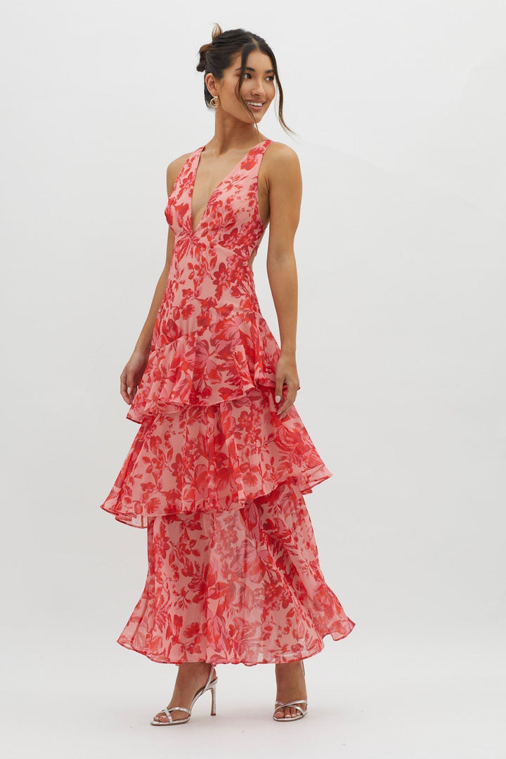 Taviana™ | Sophisticated Pleated Midi Dress