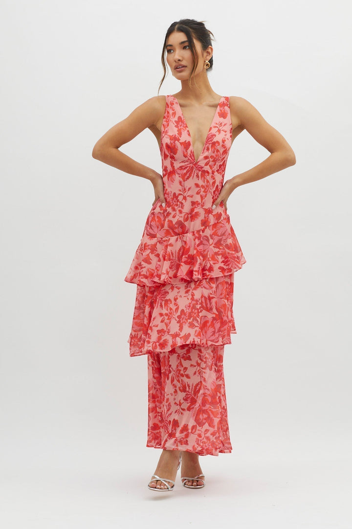 Taviana™ | Sophisticated Pleated Midi Dress