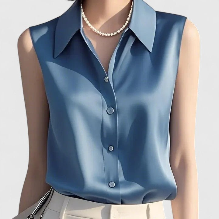 Lavinia | Sophisticated Satin Blouse
