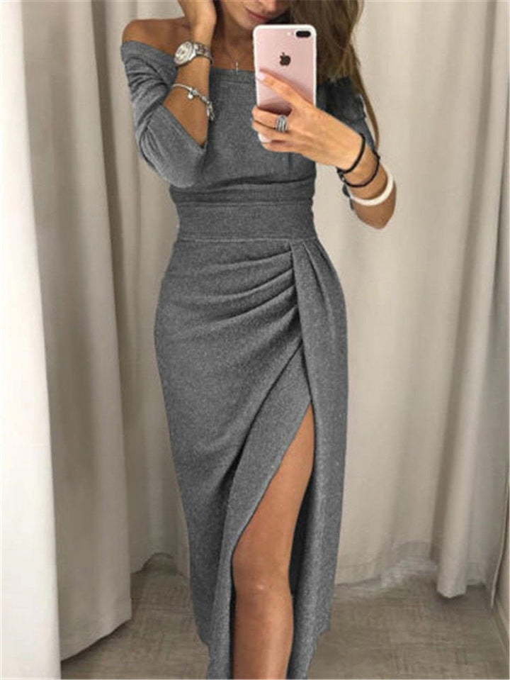 Aurora | Shiny Evening Wedding Guest Dress
