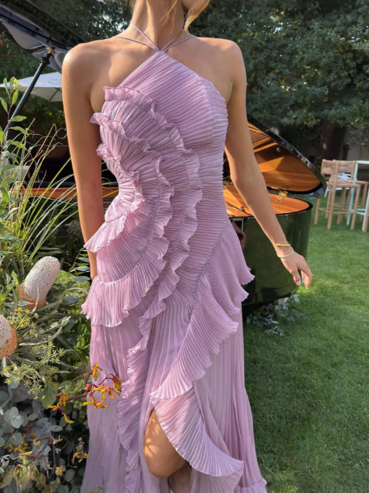 Estelle | Halter Wedding Guest Dress