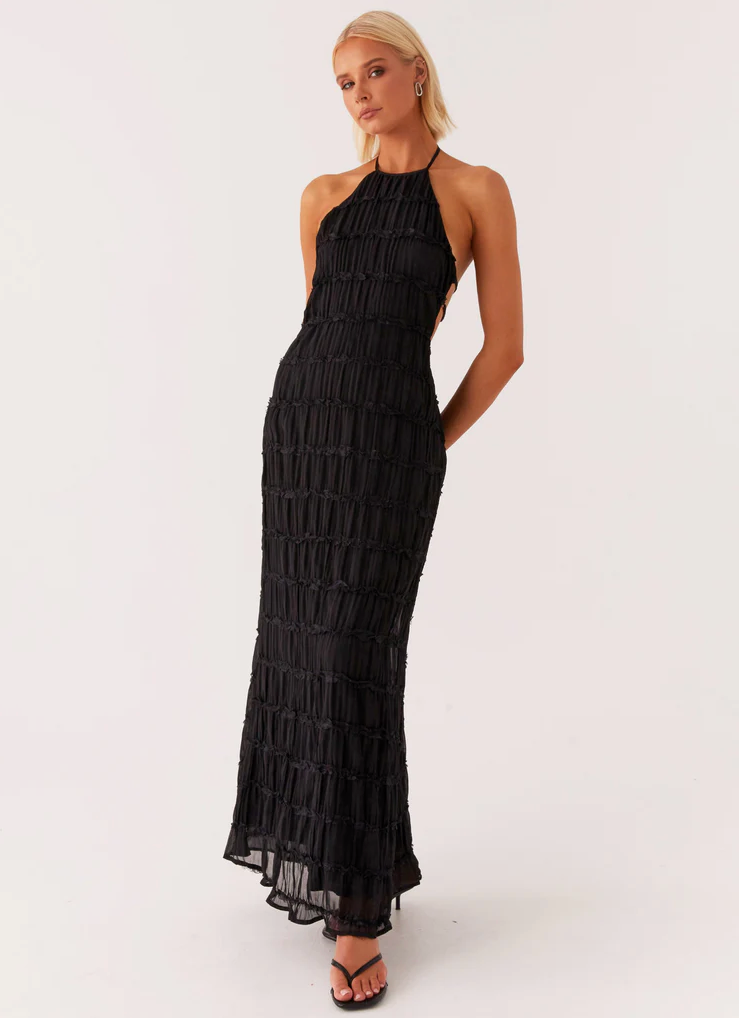 Jolene | Halter Maxi Wedding Guest Dress
