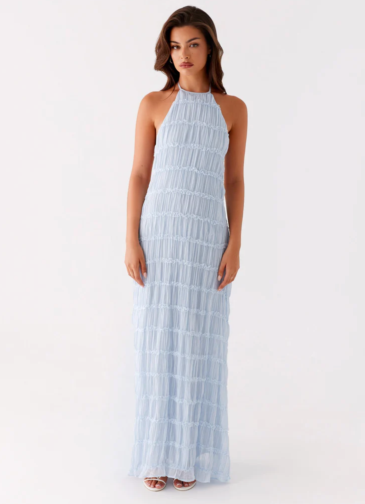 Jolene | Halter Maxi Wedding Guest Dress
