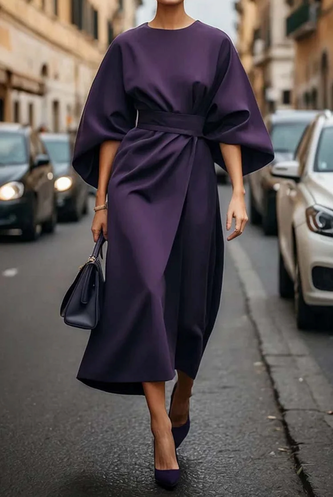 Aria | Belted Maxi Wedding Guest Dress