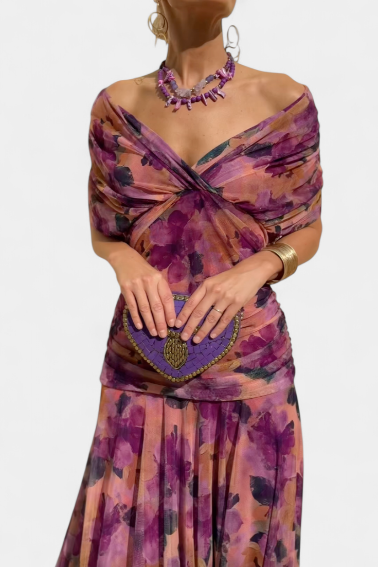 Eryzziah | Elegant Off-Shoulder Evening Dress