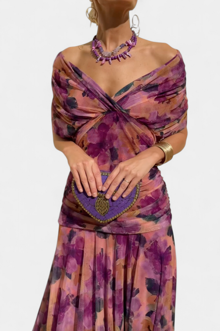 Eryzziah | Elegant Off-Shoulder Evening Dress