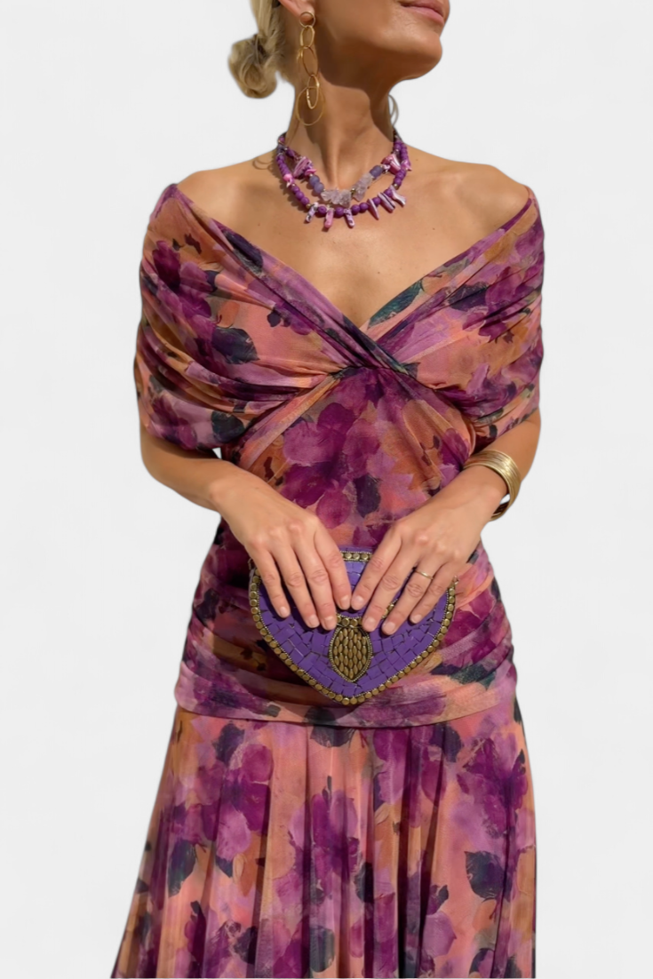 Eryzziah | Elegant Off-Shoulder Evening Dress