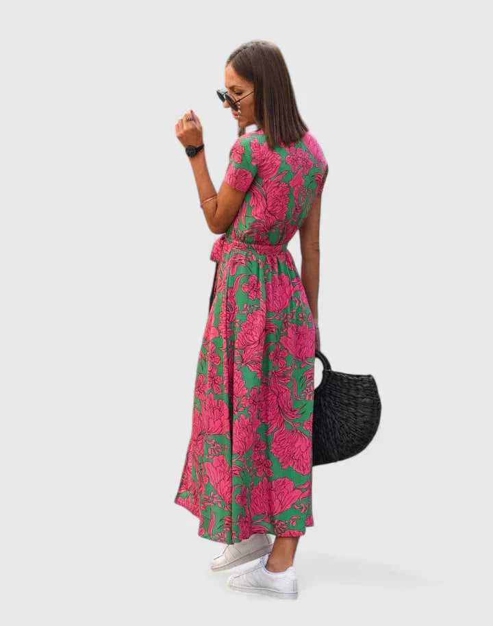 Celymarae | Elegant Pink Party Dress