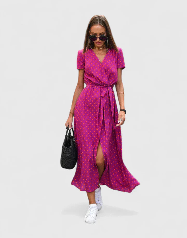 Celymarae | Elegant Pink Party Dress