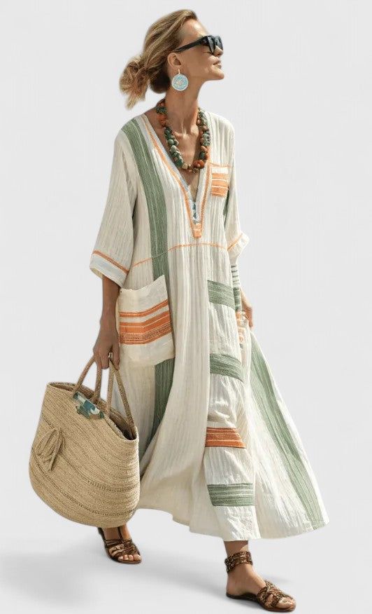 Kyvanna | Elegant Side-Slit Maxi Dress
