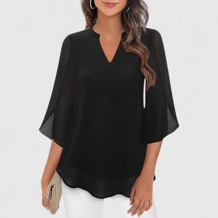 Ellie | Sophisticated Chiffon Blouse