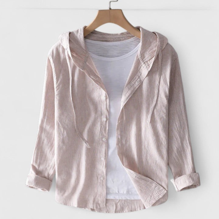 Demi | Elegant Hooded Blouse