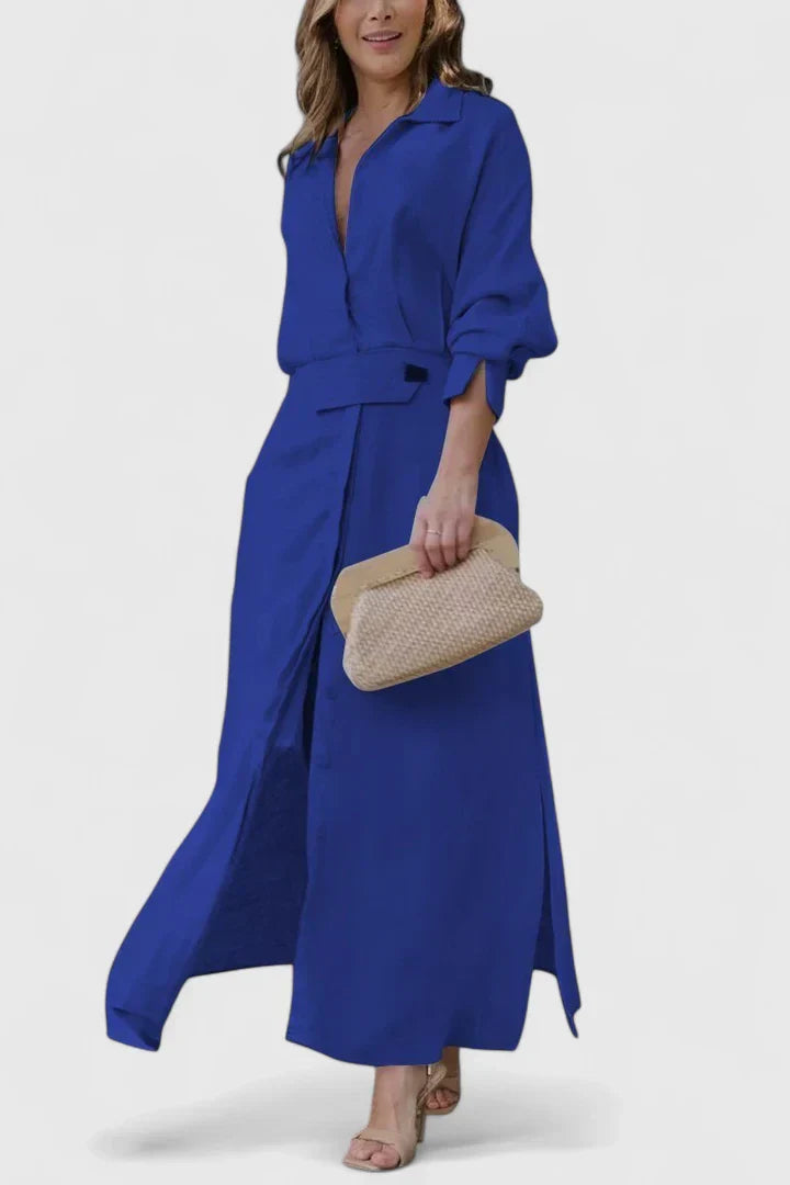 Monique | Elegant Pleated Maxi Dress