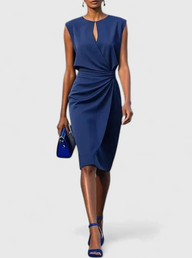 Lisandrah | Sophisticated Office Midi Dress