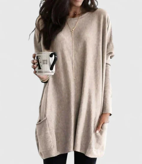 Amaryzeth™ | Relaxed Tunic Midi Dress