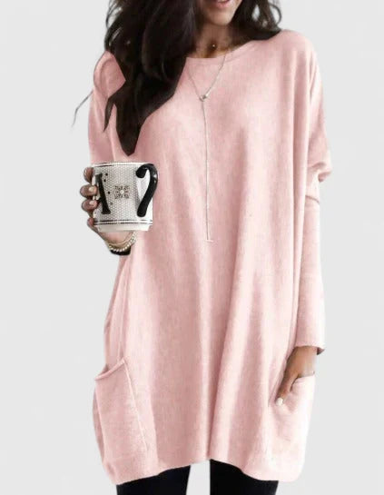 Amaryzeth™ | Relaxed Tunic Midi Dress