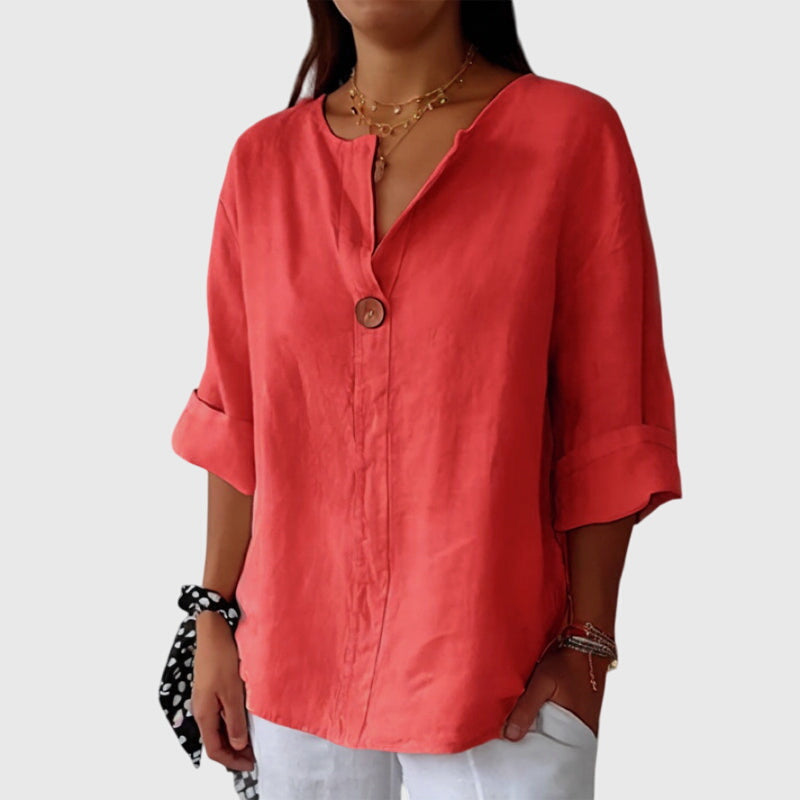 Valentina™ | Elegant Silk Blouse