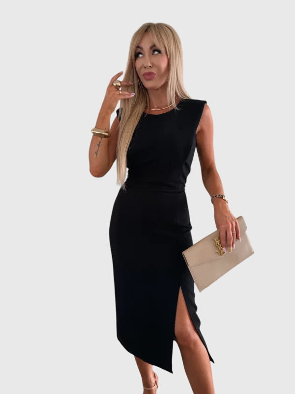 Lula™ | Elegant Slim Fit Midi Dress