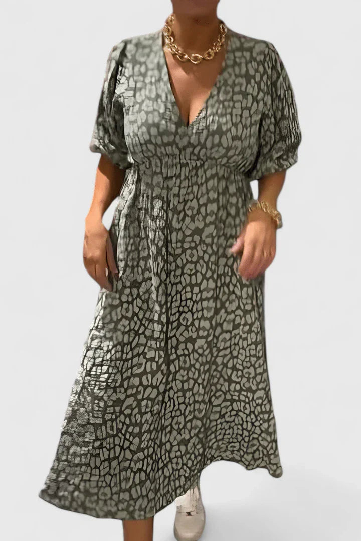 Hyssarah | Elegant Long Sleeve Maxi Dress