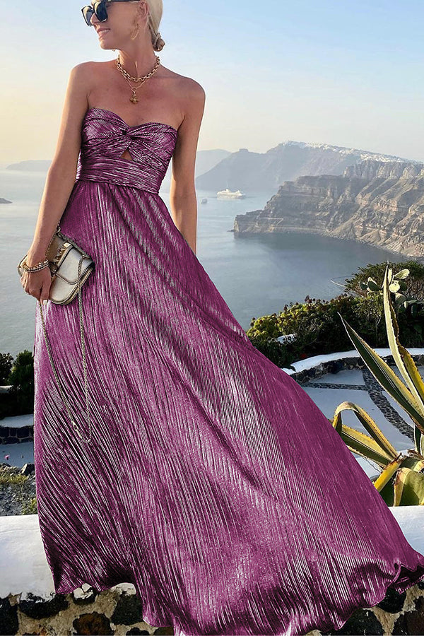 Eliza | Strapless A-Line Wedding Guest Dress