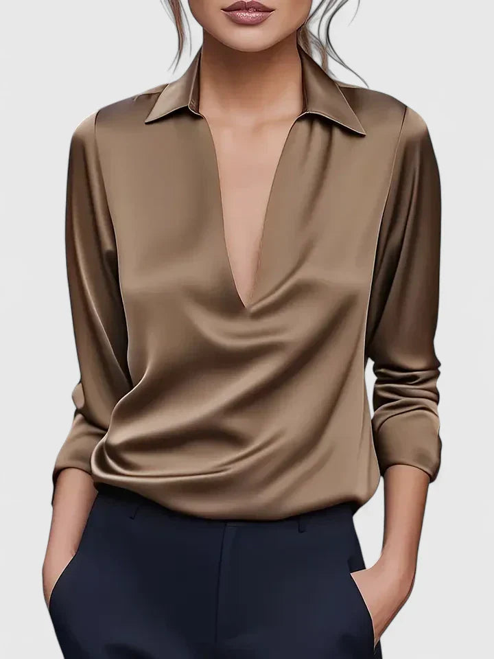 Calvina | Sophisticated Chiffon Blouse