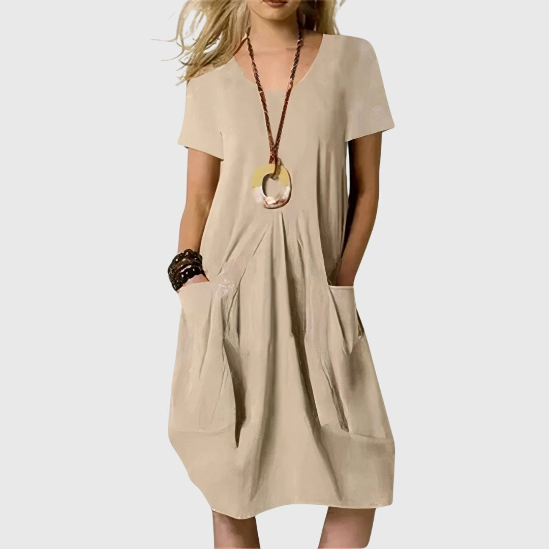 Naomi | Relaxed Casual Midi Dress